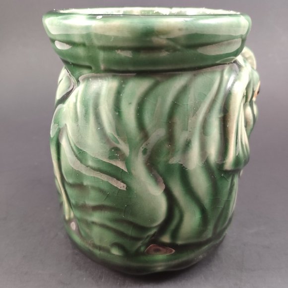 VTG Majolica Elephant Planter Vase 4.5" - Picture 11 of 11